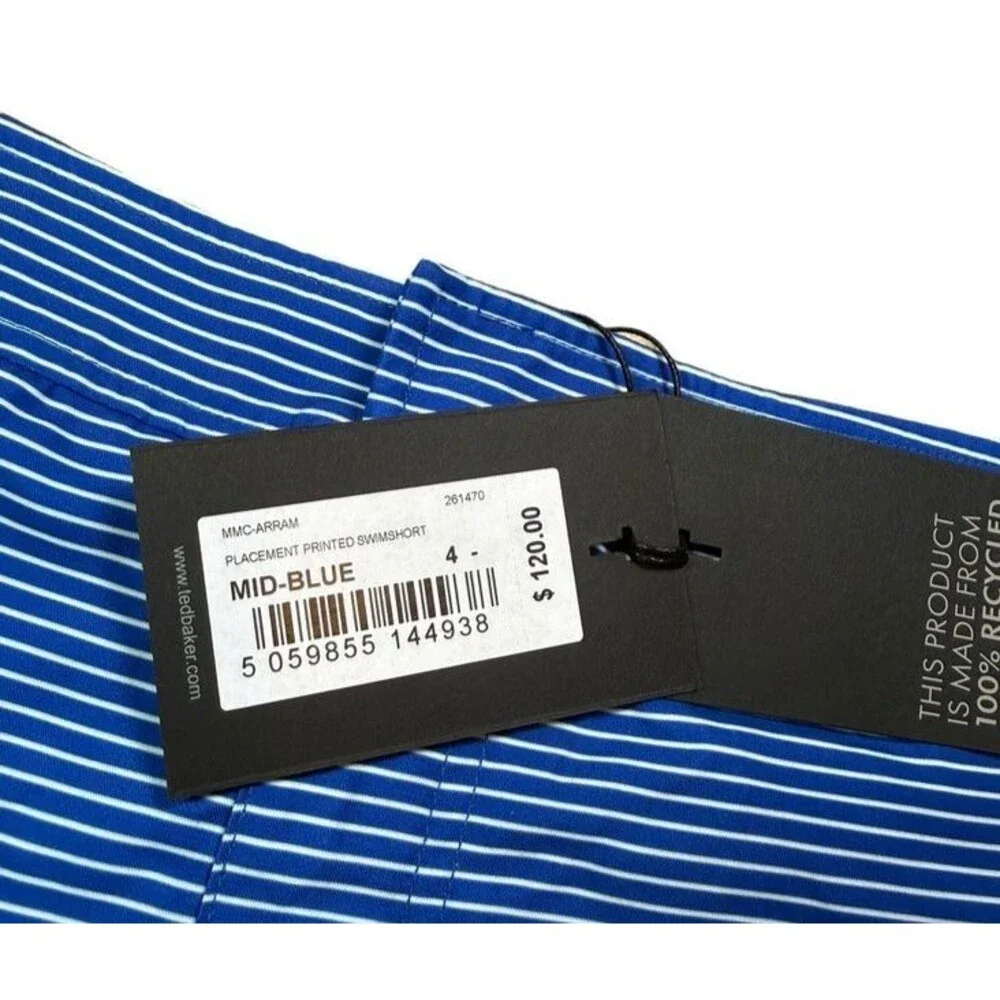 Ted Baker Placement Printed Swim Trunks Shorts Mens Size 4 Large XL- 5.5